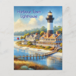 Tarjeta postal del faro de Harbour Town