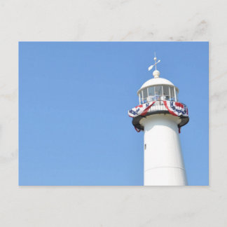 Tarjeta postal del faro patriótico