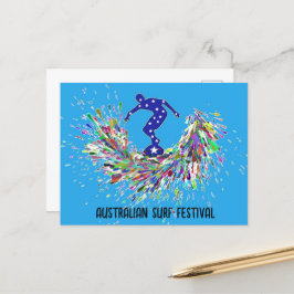 Tarjeta postal del Festival Australiano de Surf