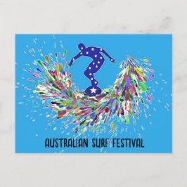 Tarjeta postal del Festival Australiano de Surf