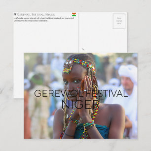 Tarjeta postal del Festival Gerewol, Níger