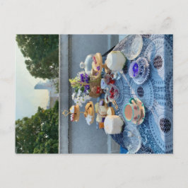 tarjeta postal del fiesta del té