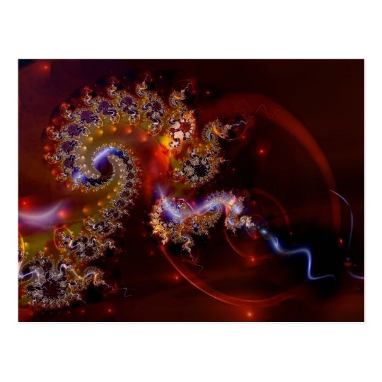 tarjeta postal del fractal