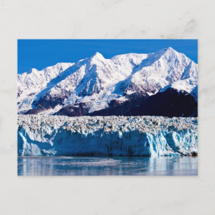 Tarjeta postal del glaciar Hubbard, Alaska