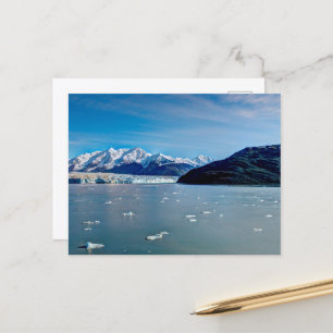 Tarjeta postal del glaciar Hubbard, Alaska