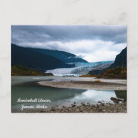 Tarjeta postal del glaciar Mendenhall, Juneau, Ala