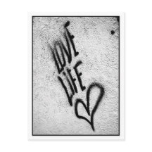 Tarjeta postal del graffiti de Love Life