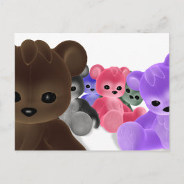 Tarjeta postal del grupo Teddy Bearz
