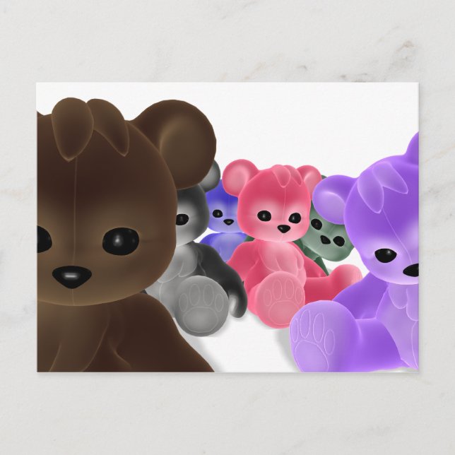 Tarjeta postal del grupo Teddy Bearz (Anverso)