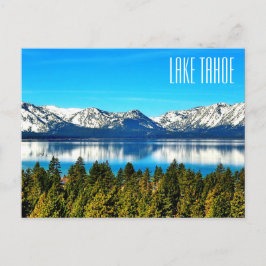 Tarjeta postal del hermoso lago Tahoe