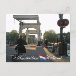 Tarjeta postal del Holanda del puente de Amsterdam