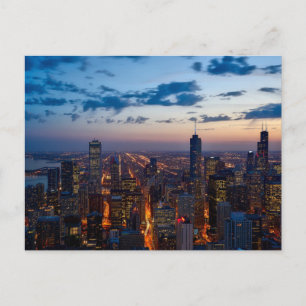 Tarjeta postal del horizonte de Chicago, Illinois