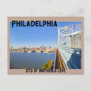 Tarjeta postal del horizonte de Filadelfia