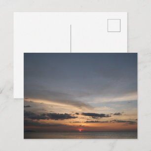 Tarjeta Postal del Horizonte del Océano en la Pues