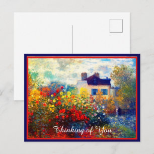 tarjeta postal del jardín de artistas brillantes