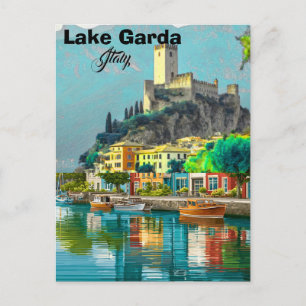 Tarjeta postal del lago de Garda Italia, Tarjeta p
