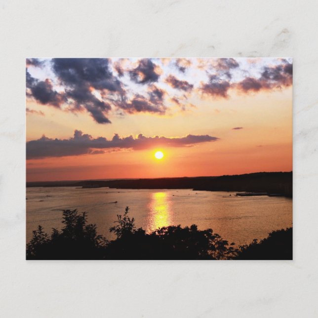 TARJETA POSTAL DEL LAGO DE LOS OZARKS (Anverso)
