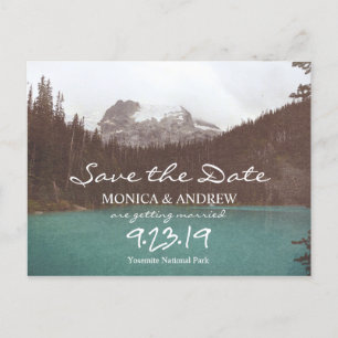 Tarjeta Postal del Lago de Montaña para Guardar la