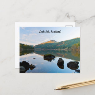 Tarjeta postal del lago Eck, Escocia