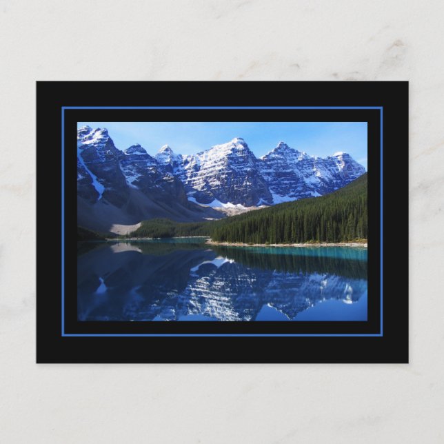 Tarjeta Postal del Lago Moraine (Anverso)
