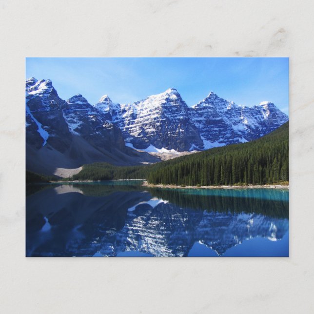 Tarjeta postal del lago Moraine (Anverso)