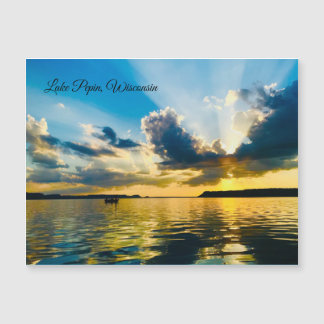 Tarjeta postal del lago Pepin, Wisconsin