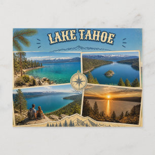 Tarjeta postal del lago Tahoe