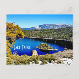 Tarjeta postal del lago Tahoe impresionante
