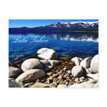 Tarjeta postal del lago Tahoe impresionante