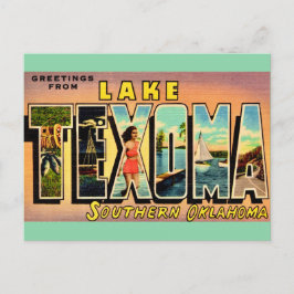 Tarjeta postal del lago Texoma Oklahoma