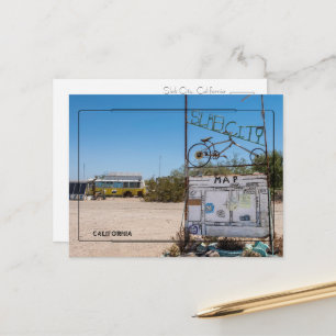 Tarjeta postal del letrero de bienvenida de Slab C