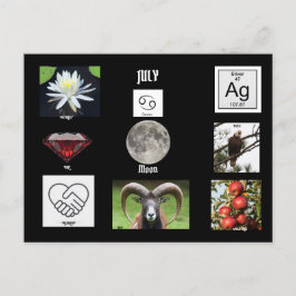 Tarjeta postal del mes de nacimiento de Cáncer de 