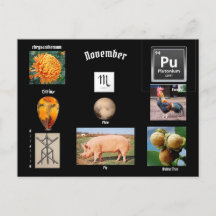 Tarjeta postal del mes de nacimiento de Escorpio d