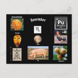 Tarjeta postal del mes de nacimiento de Escorpio d