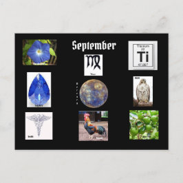 Tarjeta postal del mes de nacimiento de Virgo de s