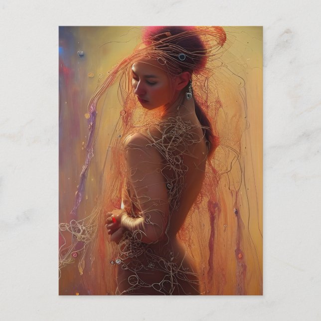 Tarjeta postal del modelo de ropa Spaghetti (Anverso)