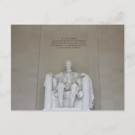 Tarjeta Postal del Monumento a Lincoln Washington 