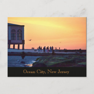 Tarjeta postal del muelle de música de Ocean City,