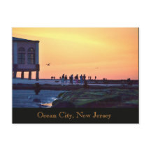 Tarjeta postal del muelle de música de Ocean City,