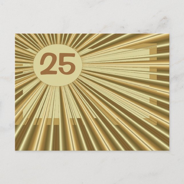Tarjeta postal del número de explosión de oro del  (Anverso)