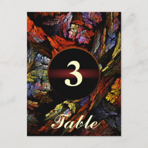 Tarjeta postal del número de tabla de armonía de c