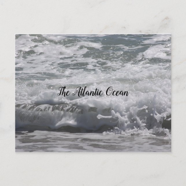 Tarjeta postal del Océano Atlántico (Anverso)