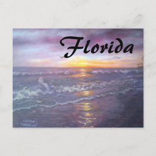 TARJETA POSTAL DEL OCÉANO DE FLORIDA