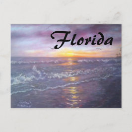 TARJETA POSTAL DEL OCÉANO DE FLORIDA