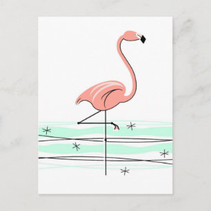 Tarjeta postal del Océano Flamingo