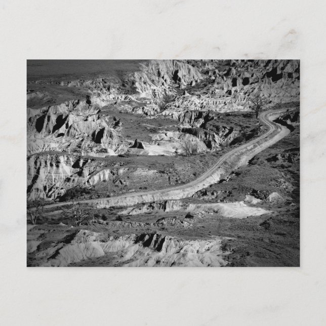 Tarjeta postal del paisaje lunar (Anverso)