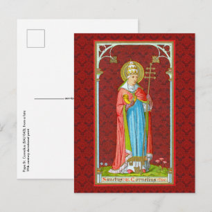 Tarjeta postal del Papa San Cornelio (SAU 042)