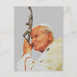 Tarjeta postal del Papa San Juan Pablo II
