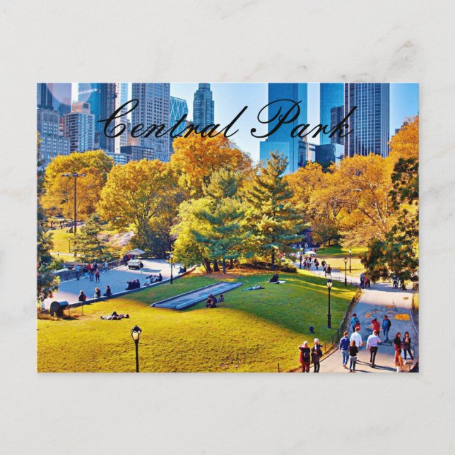 TARJETA POSTAL DEL PARQUE CENTRAL (Anverso)