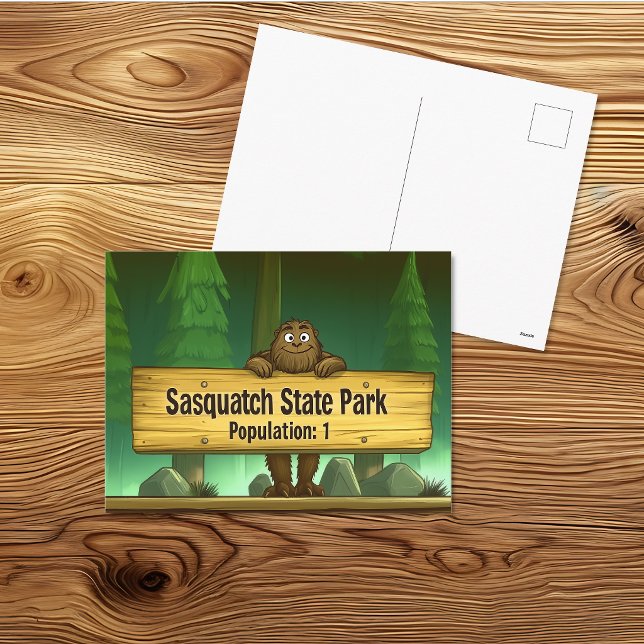 Tarjeta postal del Parque Estatal Sasquatch – Bigf (Subido por el creador)